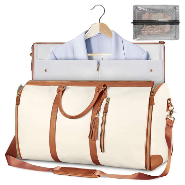 Large Capacity Travel Duffle Bag Women's Handbag Folding Suit Bag Waterproof Clothes Totes | Silver Fox Sales