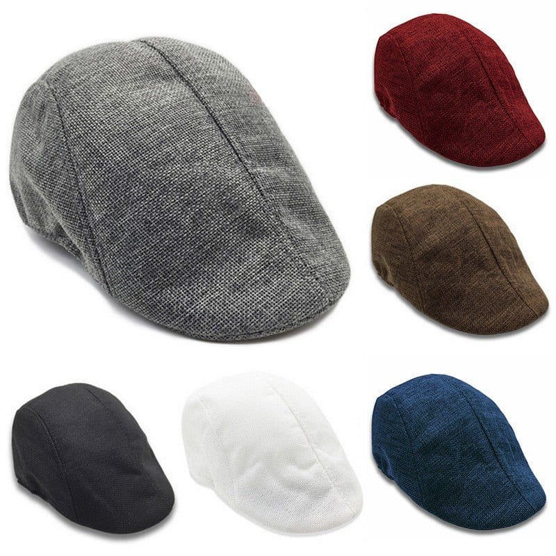 Men's Flat Cap Beret – Retro Cabbie Driving Hat | Silver Fox Sales