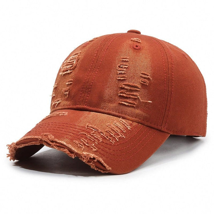 Street Hole Vintage Baseball Cap Men Do The Old Cowboy Washed | Silver Fox Sales