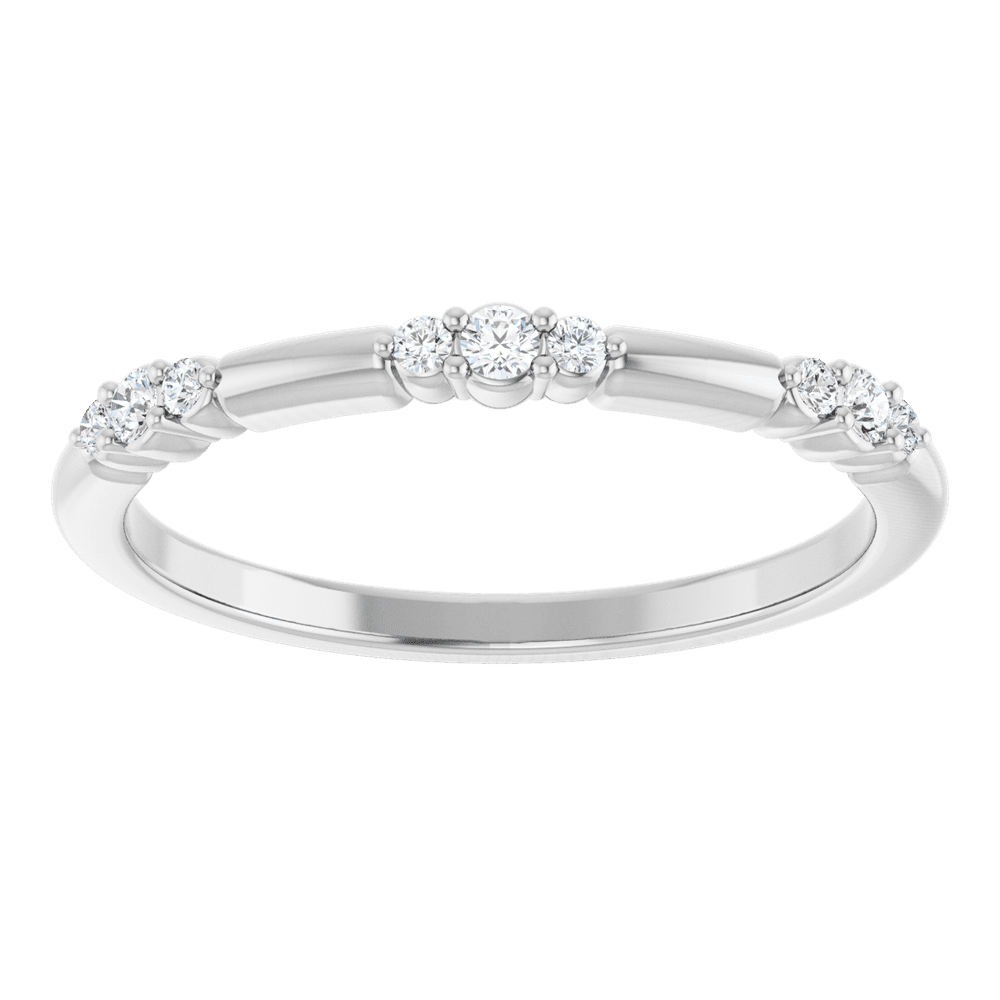 Élise 14K Gold Diamond Stackable Ring | Silver Fox Sales