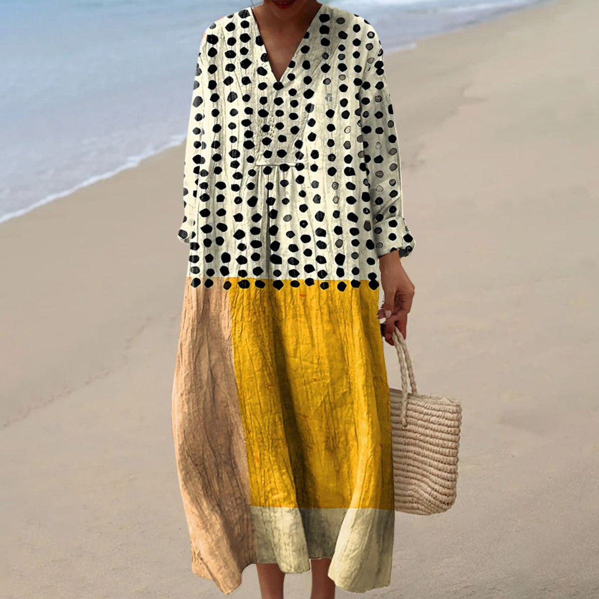 Women's Floral Long Sleeve Maxi Dress | Silver Fox Sales