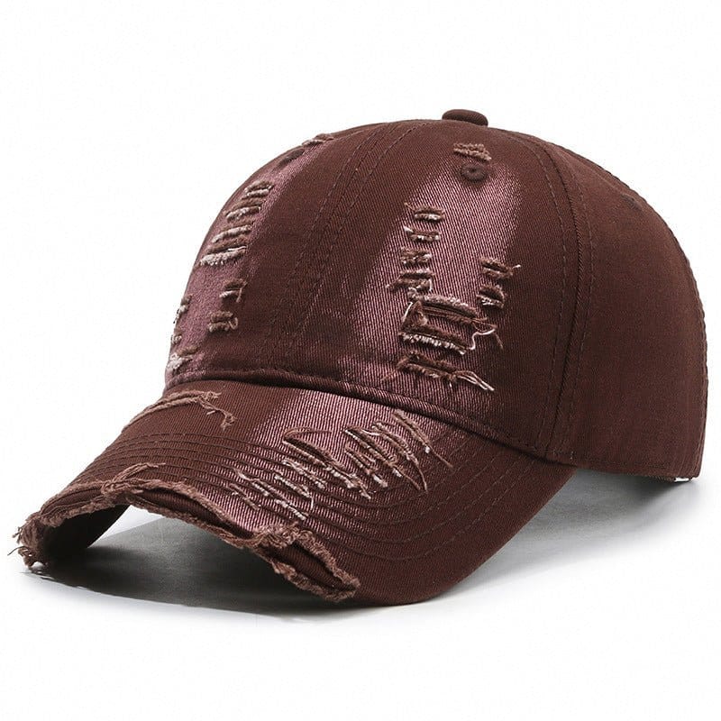 Street Hole Vintage Baseball Cap Men Do The Old Cowboy Washed | Silver Fox Sales