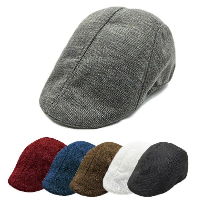 Men's Flat Cap Beret – Retro Cabbie Driving Hat | Silver Fox Sales