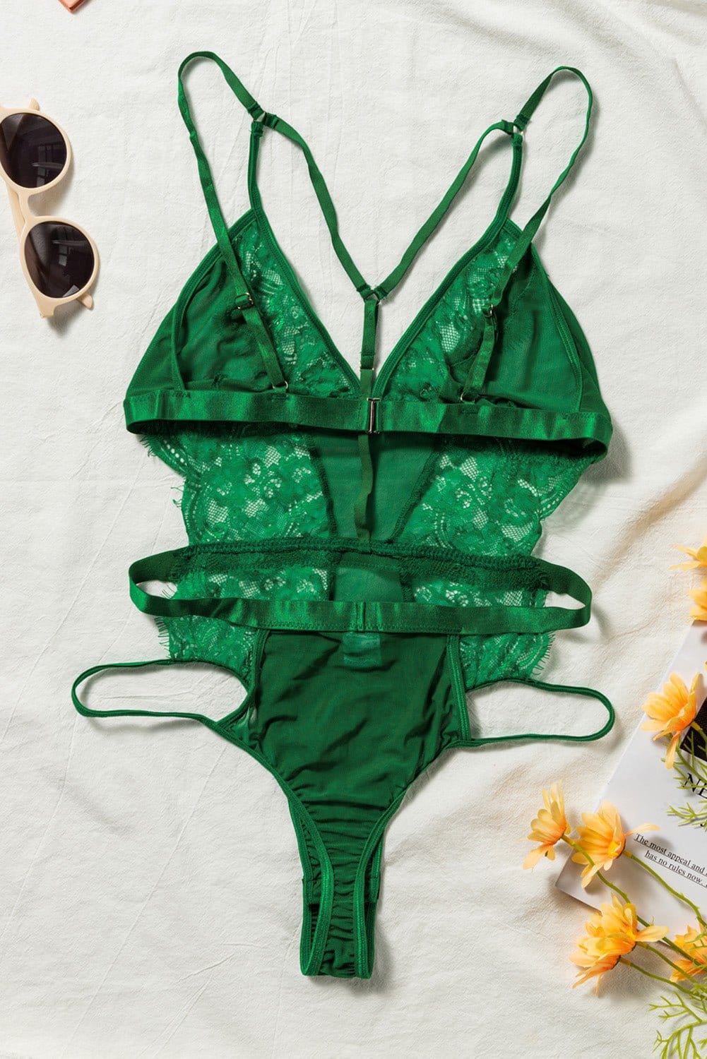 Women's Lace Mesh Teddy Bodysuit | Silver Fox Sales