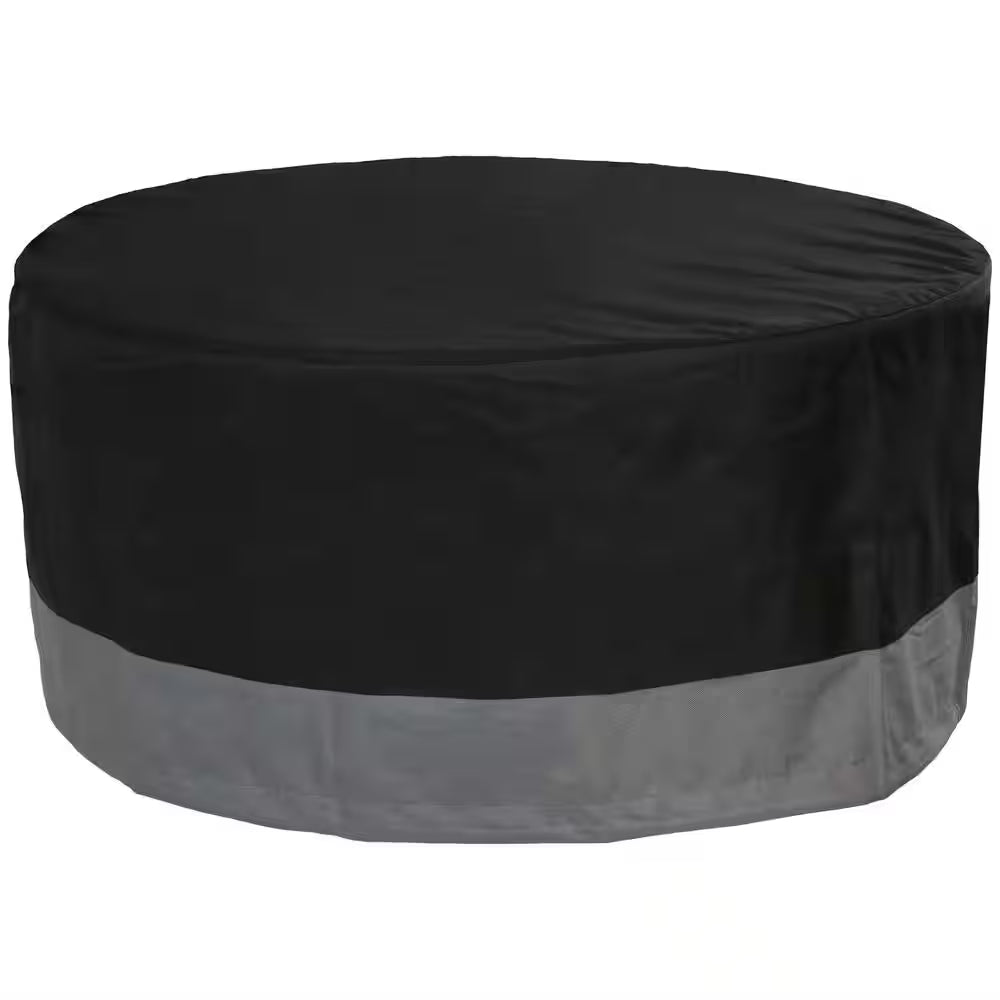 40 In. Gray/Black round 2-Tone Outdoor Fire Pit Cover