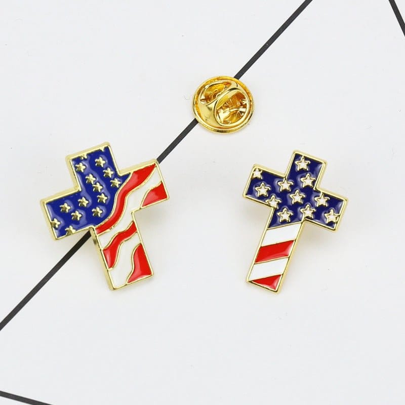 American flag badge | Silver Fox Sales