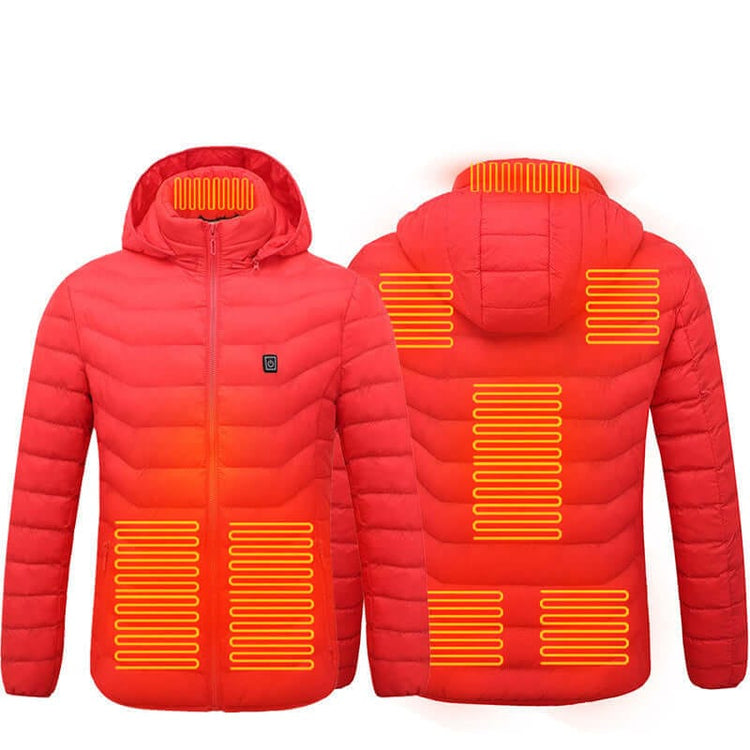 Winter Heated Jacket USB Electric Cotton Coat Zip-up Heater Thermal Clothing Heating Vest For Men | Silver Fox Sales