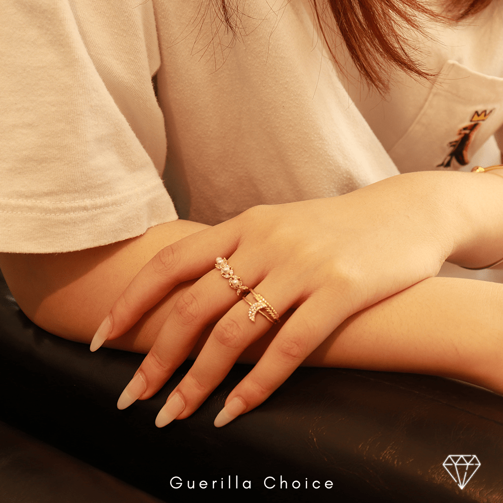 NOELLE SAINT GOLD RING | Silver Fox Sales