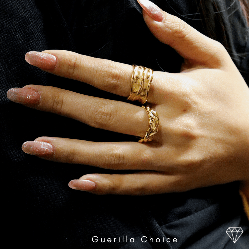 ELISE CHARM GOLD RING | Silver Fox Sales
