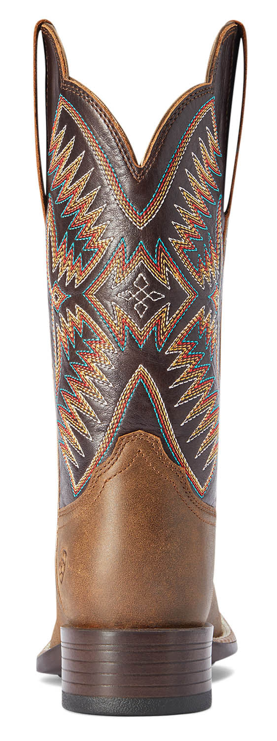 Ariat Women's Odessa StretchFit Western Boot – Fateful Brown, Wide Square Toe
