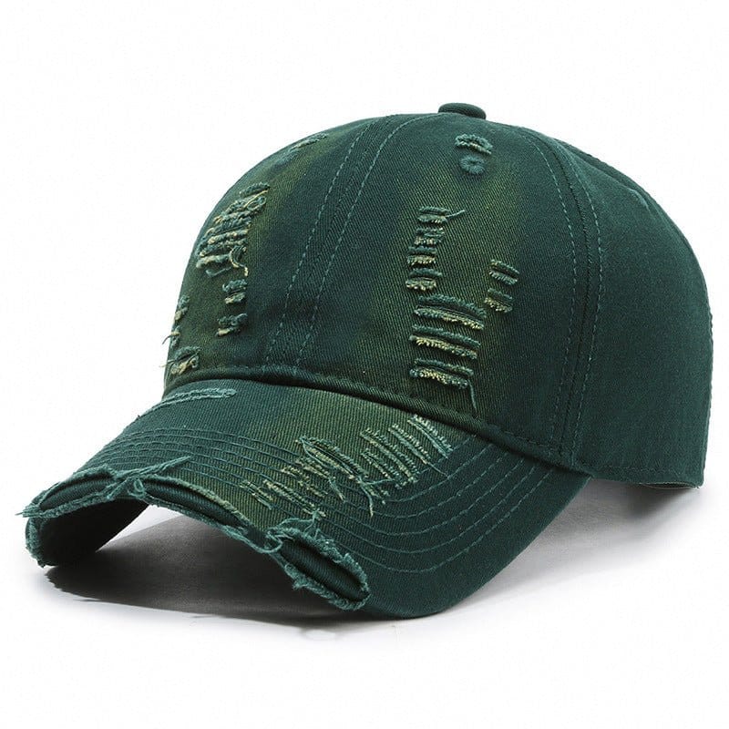Street Hole Vintage Baseball Cap Men Do The Old Cowboy Washed | Silver Fox Sales
