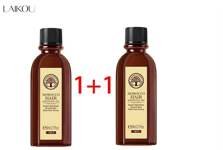 Morocco Hair Essential Oil 60Ml Repair Damaged Hair anti Frizz Nourishing Smoothing Argan Oil for All Hair Types