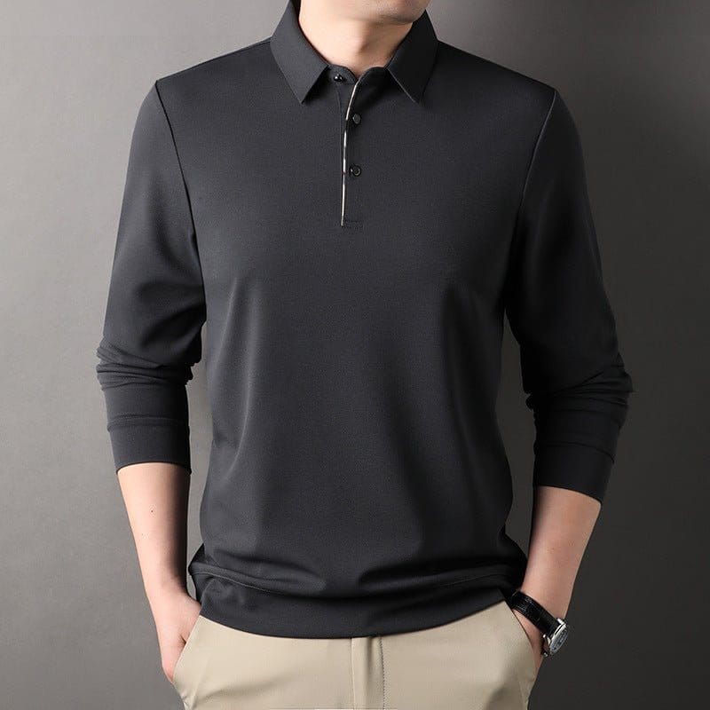 Men's Long Sleeve Polo Shirt | Silver Fox Sales