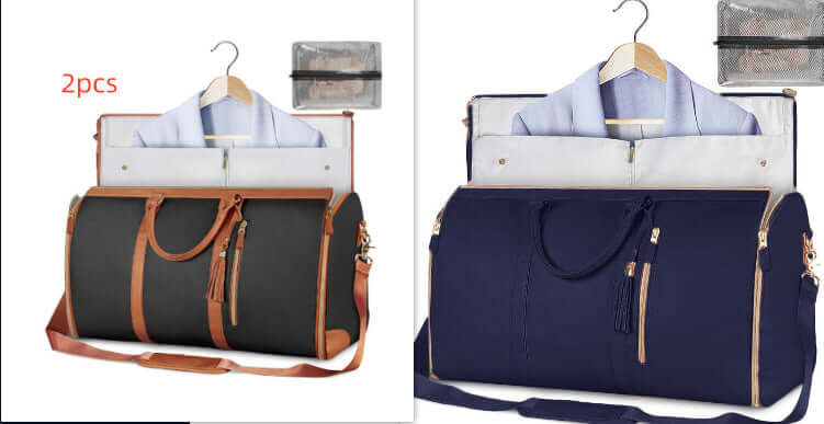 Large Capacity Travel Duffle Bag Women's Handbag Folding Suit Bag Waterproof Clothes Totes | Silver Fox Sales