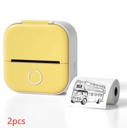 Portable Mini Thermal Label Printer Home Photo Printer Student Wrong Question Printer Bluetooth-compatible Mini Label Printer Price Tag | Silver Fox Sales