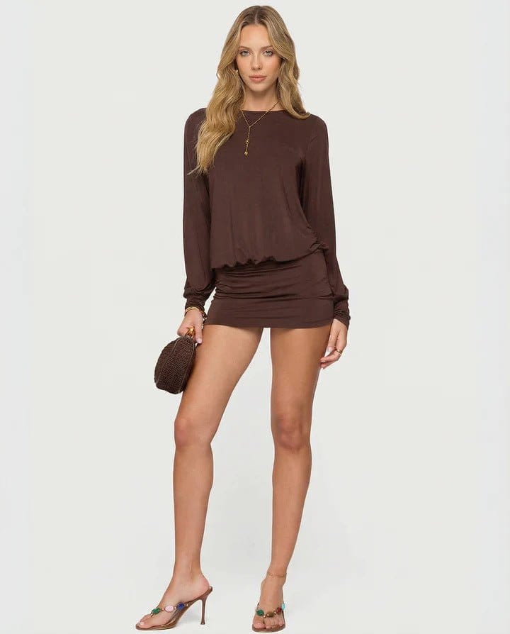 Women's Off-Shoulder Long Sleeve Dress | Silver Fox Sales