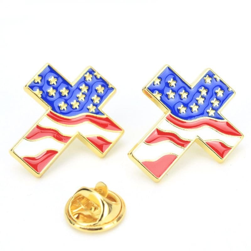 American flag badge | Silver Fox Sales