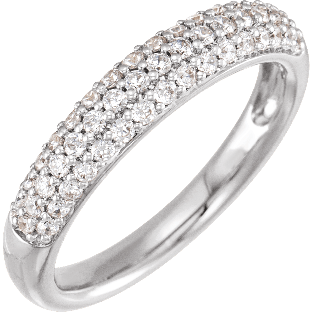 Éternelle 14k Gold Pavé Ring | Silver Fox Sales