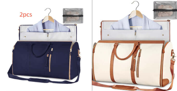 Large Capacity Travel Duffle Bag Women's Handbag Folding Suit Bag Waterproof Clothes Totes | Silver Fox Sales