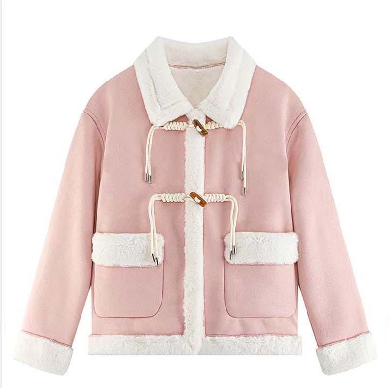Women's Short Loose Lambswool Coat | Silver Fox Sales
