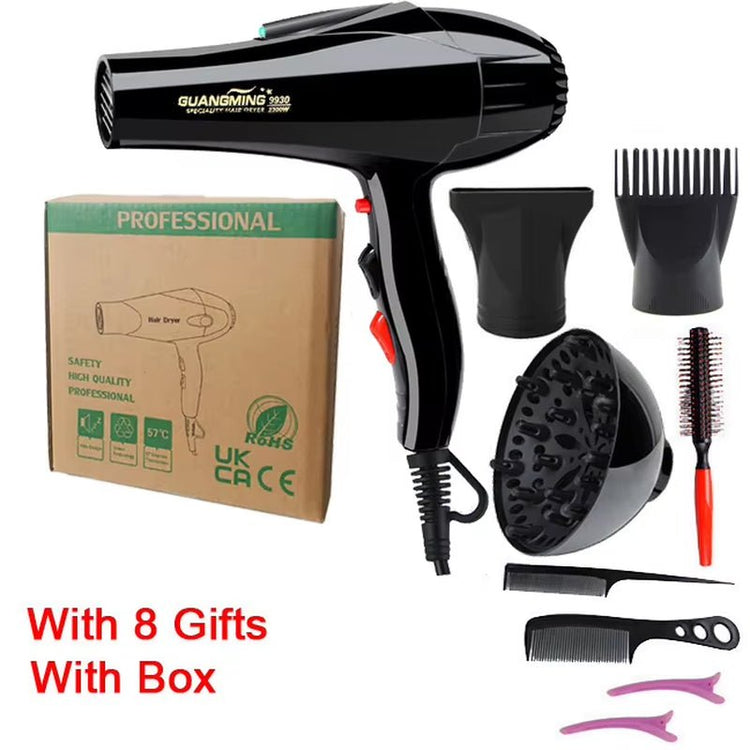 For Hairdresser and Hair Salon Long Wire EU Plug Real 2100W Power Professional Blow Dryer Salon Hair Dryer Hairdryer