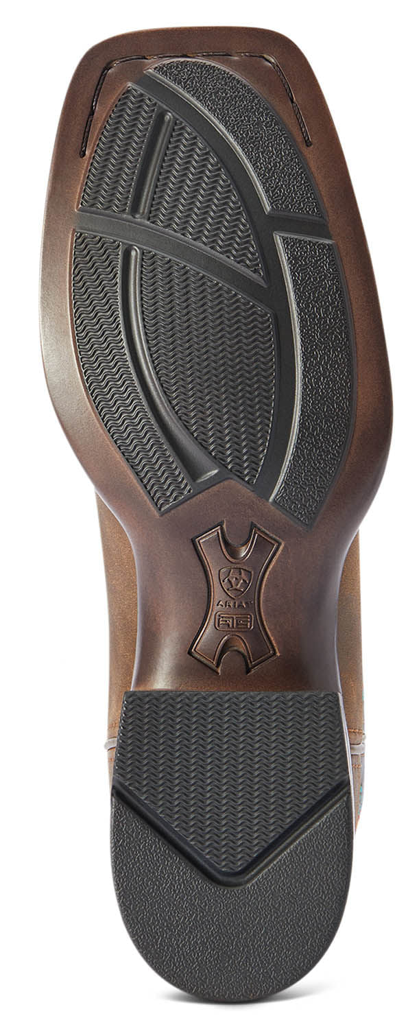 Ariat Women's Odessa StretchFit Western Boot – Fateful Brown, Wide Square Toe
