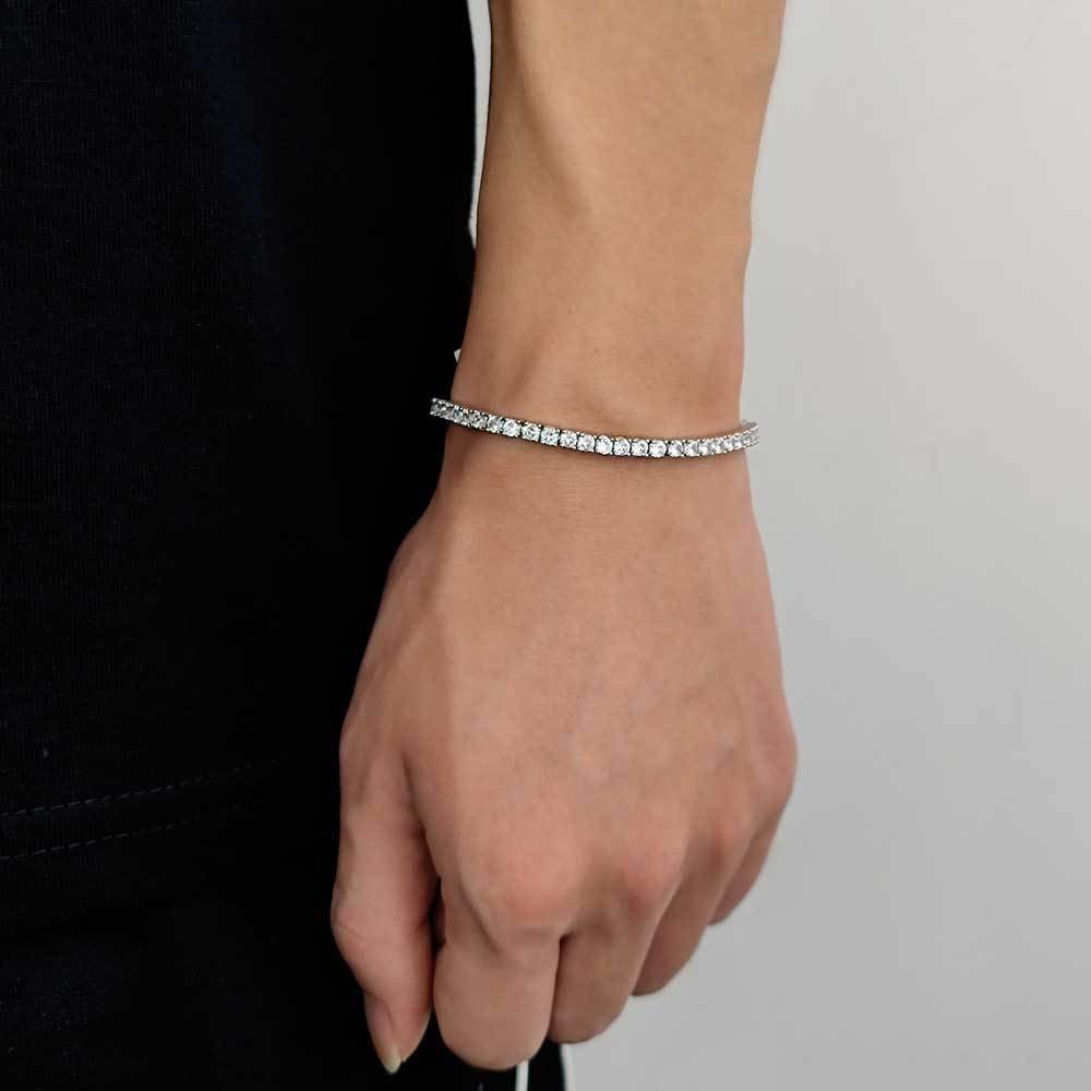 Zircon Tennis Chain Bracelet | Silver Fox Sales