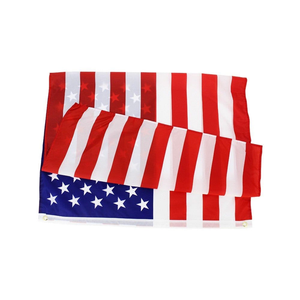 4X6FT Polyester American Flag 120cmX180cm USA Flag Outdoor Yard Decor Stars Brass Grommets | Silver Fox Sales