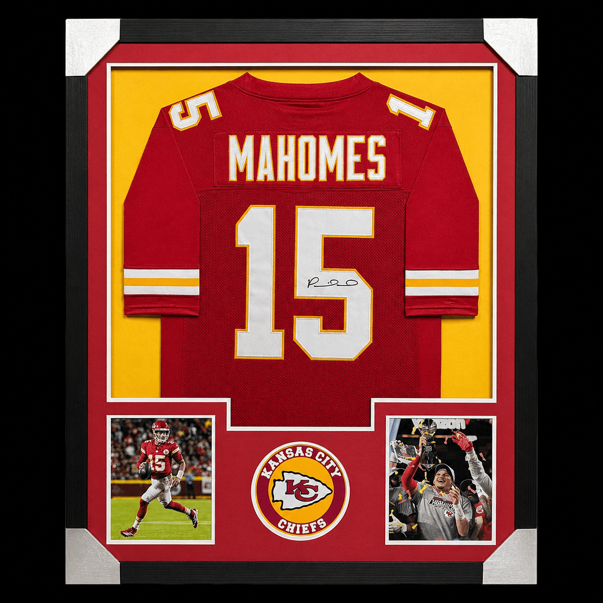 Patrick Mahomes Signed Framed Jersey (Kansas City Chiefs) – JSA Certified – Approx 34”x42 | Silver Fox Sales