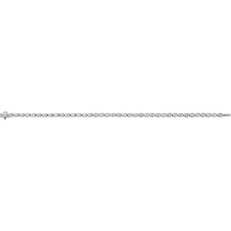 Ligne Précieuse Lab-Grown Diamond Tennis Bracelet 14k Gold | Silver Fox Sales