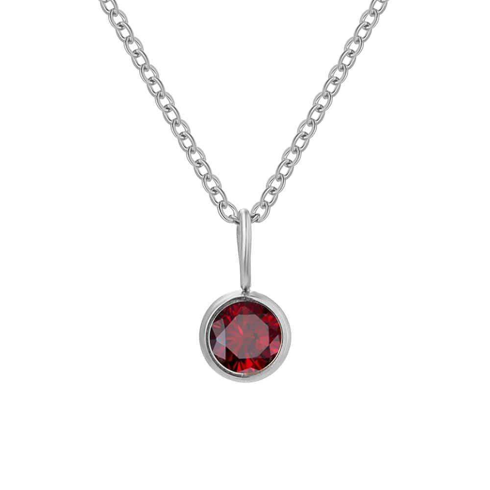 Lumière Birthstone Necklace Month & Zodiac Collection | Silver Fox Sales