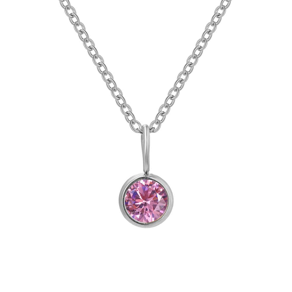 Lumière Birthstone Necklace Month & Zodiac Collection | Silver Fox Sales