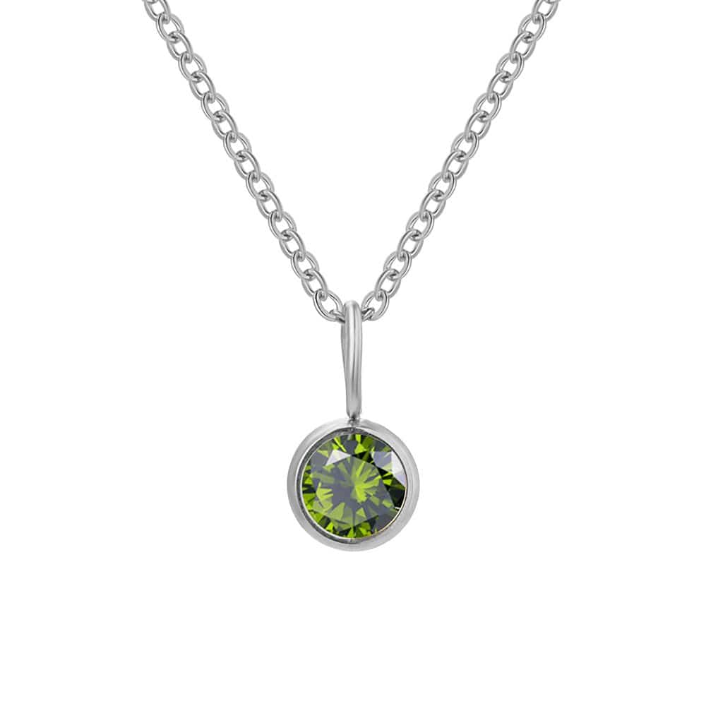 Lumière Birthstone Necklace Month & Zodiac Collection | Silver Fox Sales