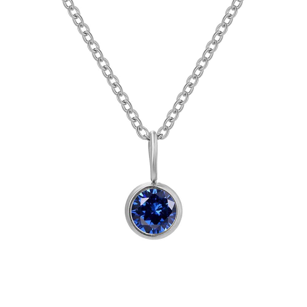 Lumière Birthstone Necklace Month & Zodiac Collection | Silver Fox Sales