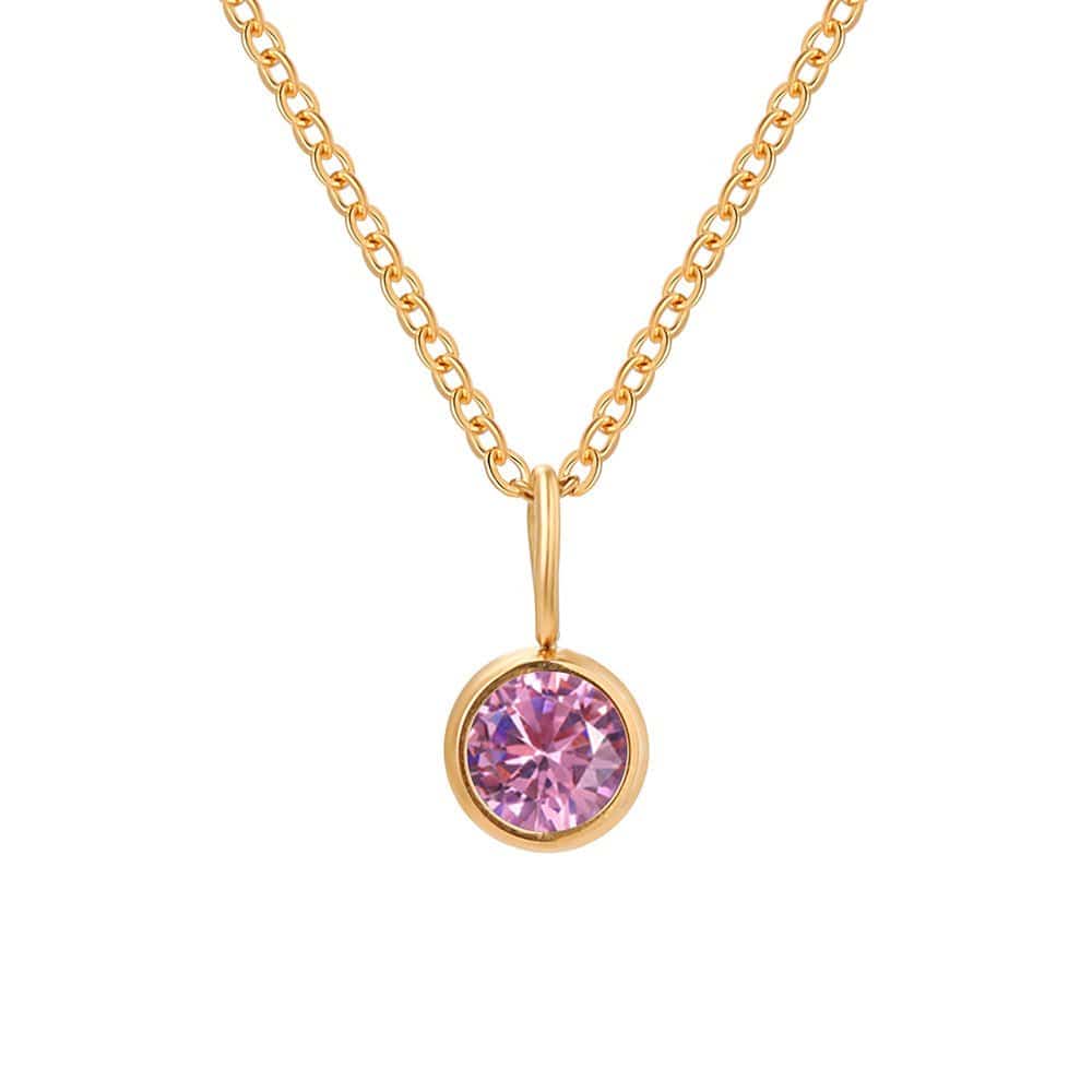 Lumière Birthstone Necklace Month & Zodiac Collection | Silver Fox Sales