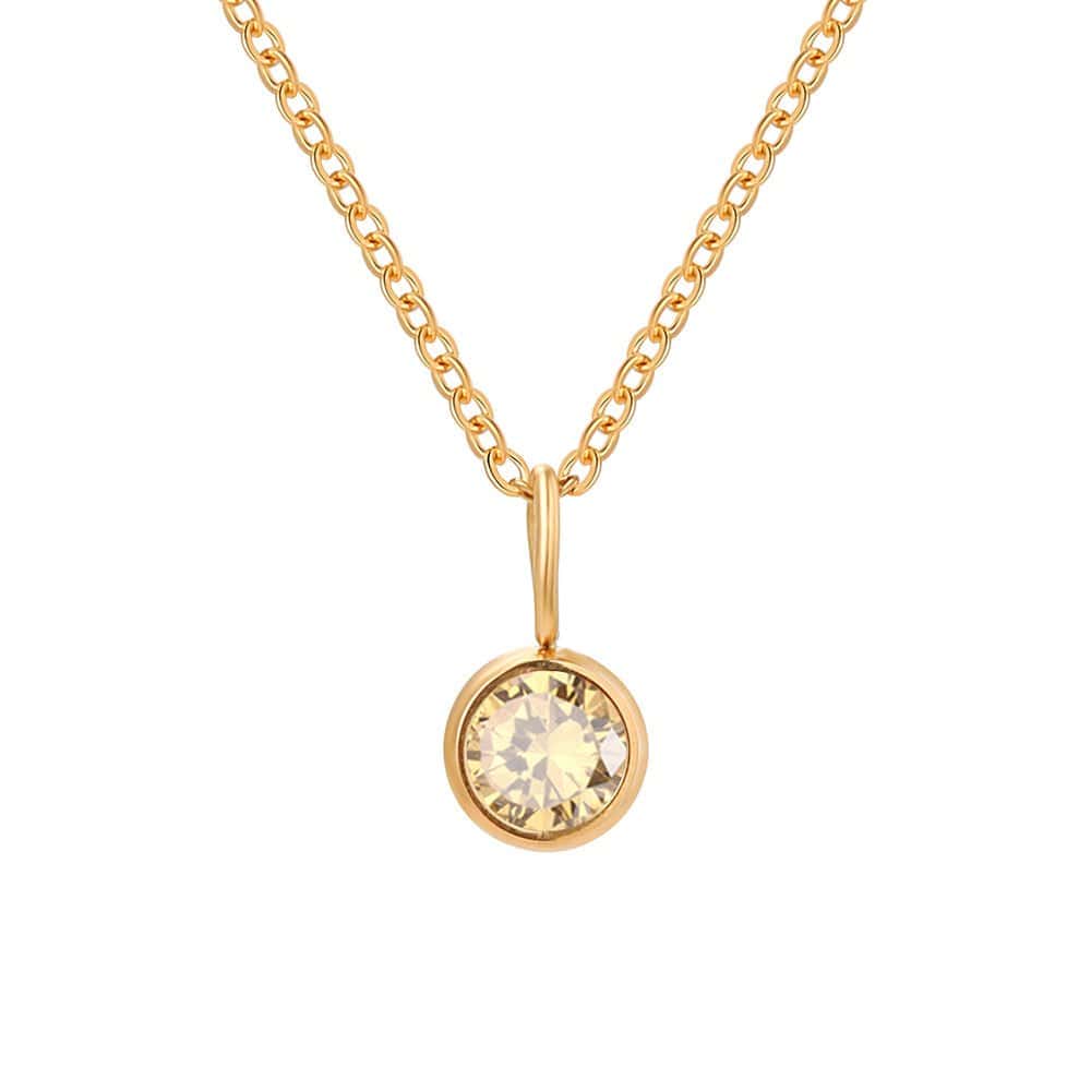 Lumière Birthstone Necklace Month & Zodiac Collection | Silver Fox Sales