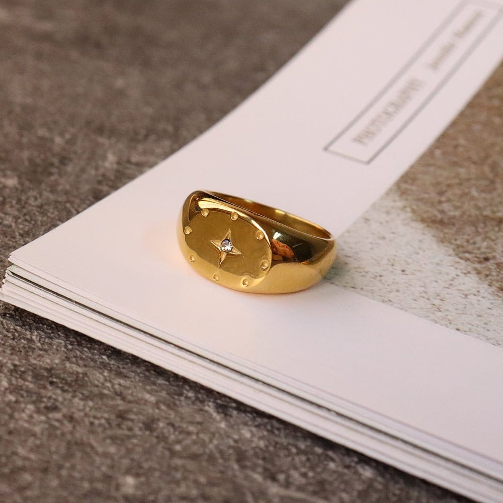 AGACE GOLD RING | Silver Fox Sales