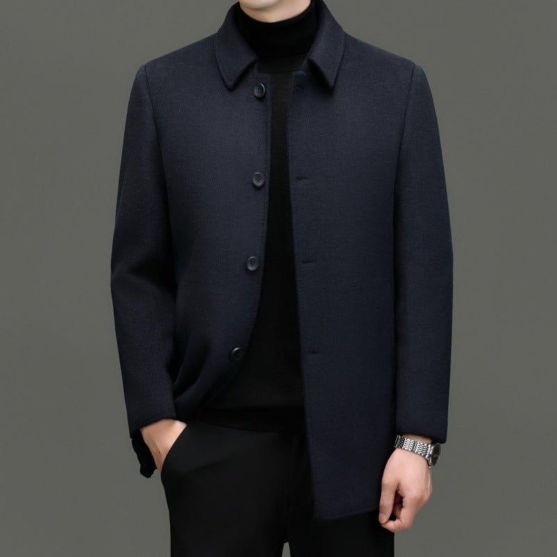 Detachable-lining Casual Wool Coat | Silver Fox Sales