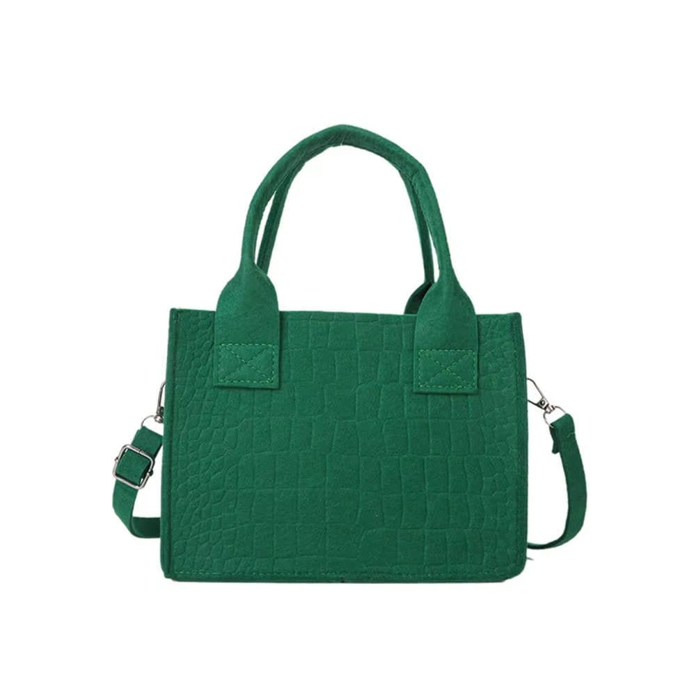 Stylish pu leather crossbody bag in green, featuring a chic design and durable craftsmanship.