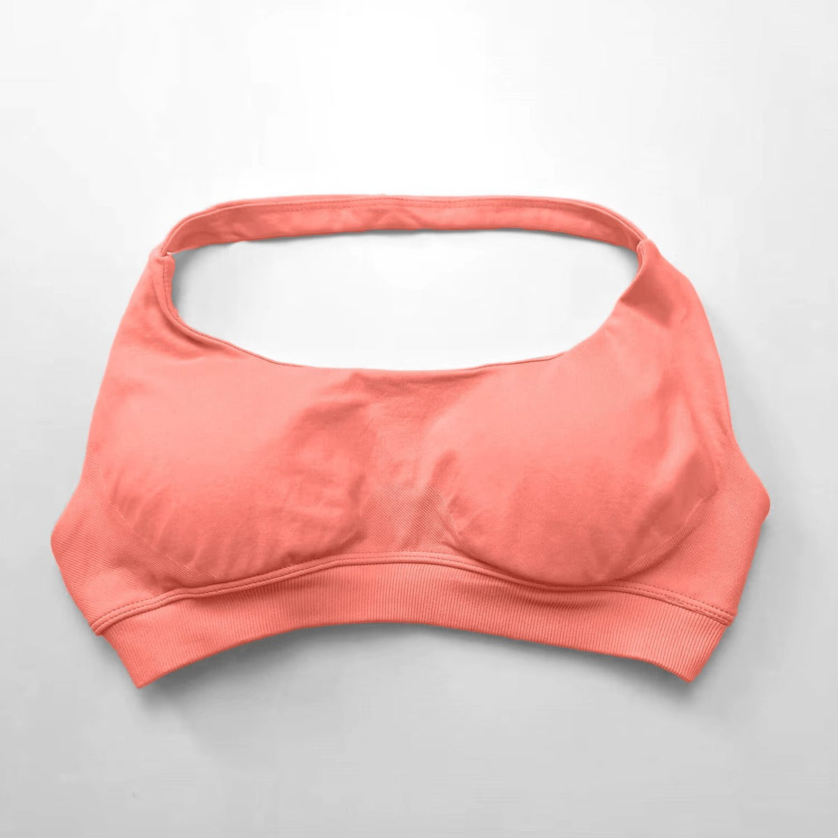 Impact Sports Bra Women Seamless Halter Top High Support Push-Up Open Back Gym Wear Fitness Yoga Workout Underwear