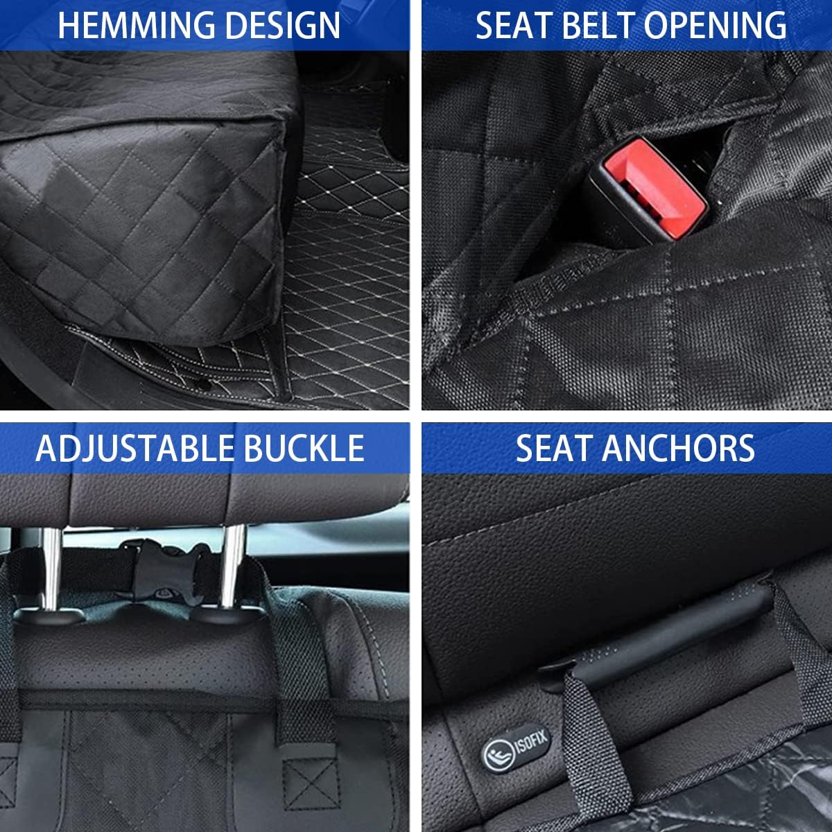 BESULEN dog car seat cover features