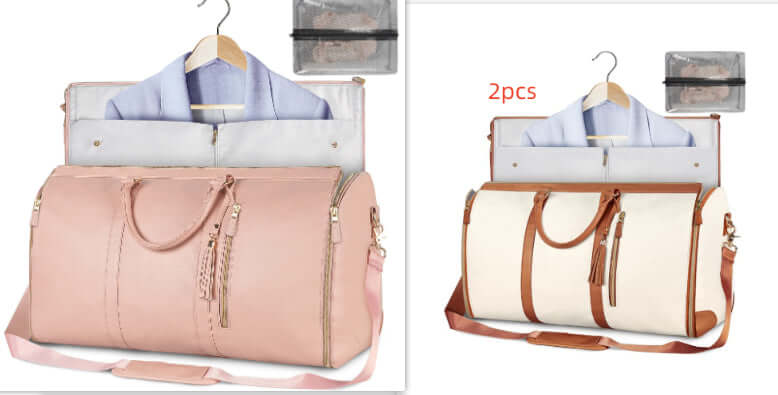 Large Capacity Travel Duffle Bag Women's Handbag Folding Suit Bag Waterproof Clothes Totes | Silver Fox Sales