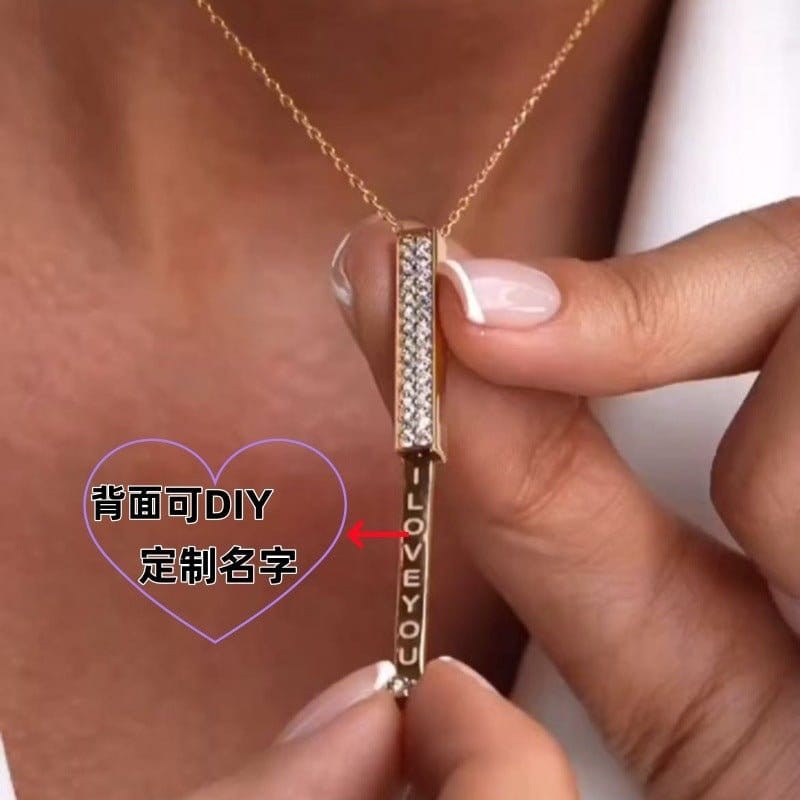 Double-layer Diamond-studded Adjustable Necklace | Silver Fox Sales