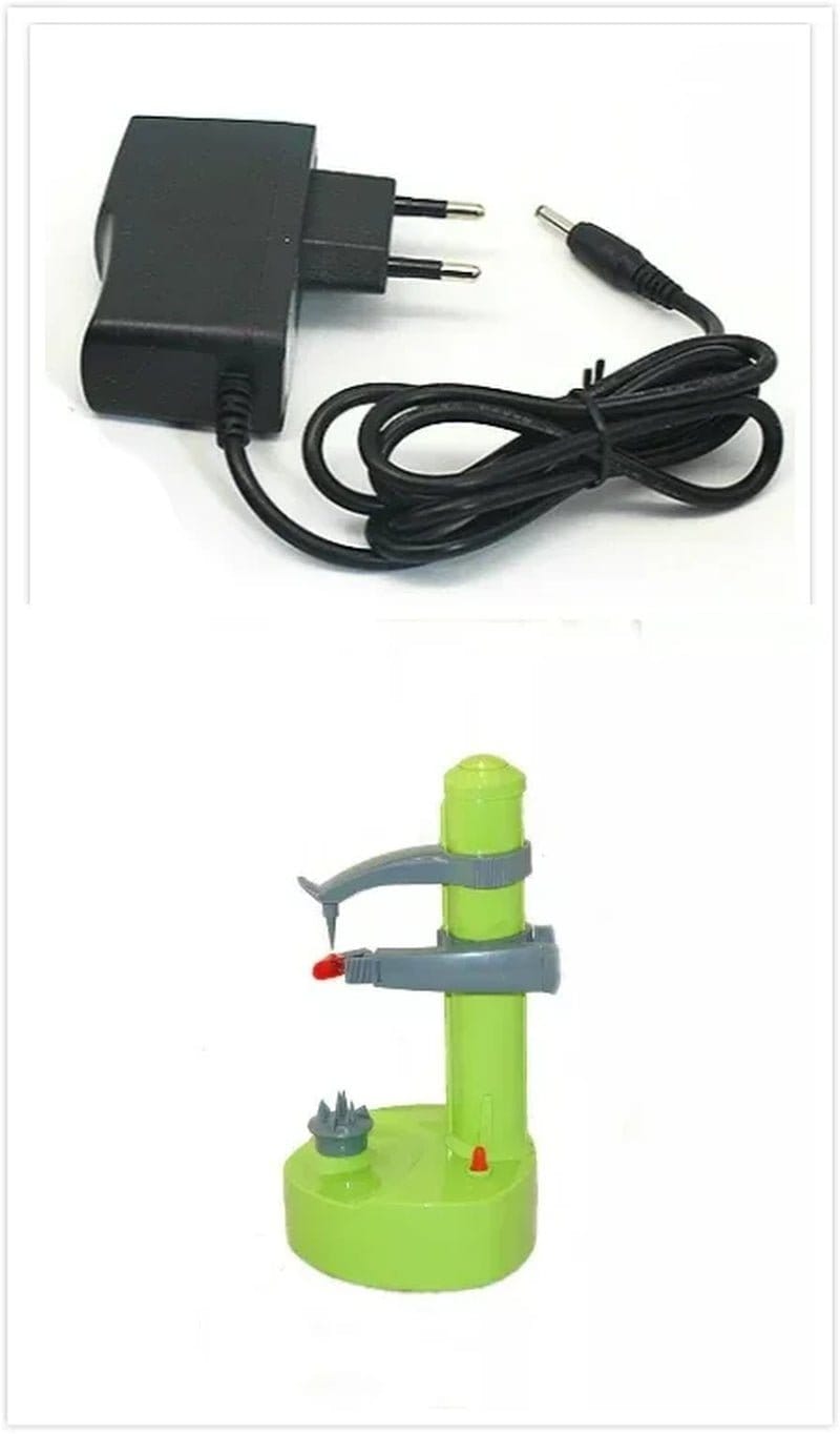 Revolutionary Multifunction Stainless Steel Electric Peeler - Effortlessly Peel Fruits and Vegetables with Three Extra Blades!