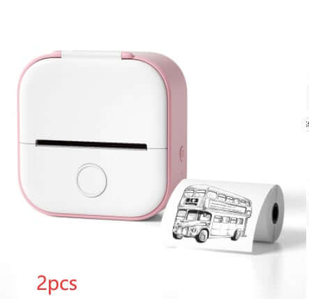 Portable Mini Thermal Label Printer Home Photo Printer Student Wrong Question Printer Bluetooth-compatible Mini Label Printer Price Tag | Silver Fox Sales