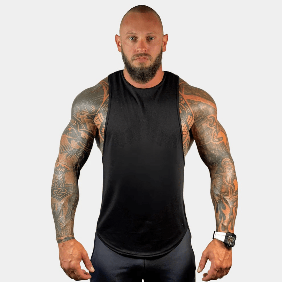 Men's Drop Arm Tank Top – Made in USA by Physique Bodyware