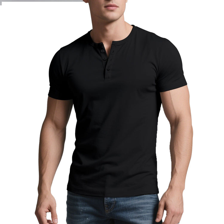 Mens Solid-Color Casual Crew-Neck Short-Sleeve | Silver Fox Sales