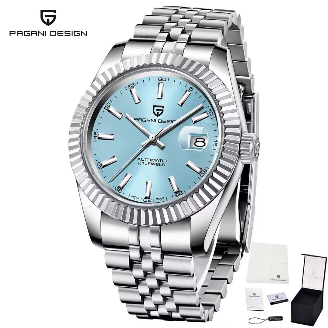 Men Mechanical Watch Luxury Automatic Watch Sport Stainless Steel 100M Waterproof Watch for Men