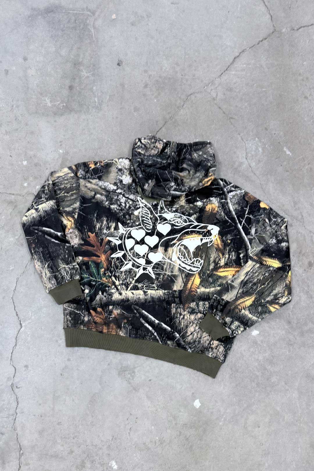 Stealth Heavyweight Oversized Unisex Camo Hoodie | Silver Fox Sales