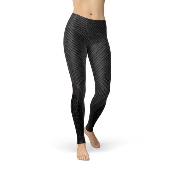 Womens Carbon Fiber Sports Leggings showcasing a sleek design and comfort fit, perfect for all occasions.